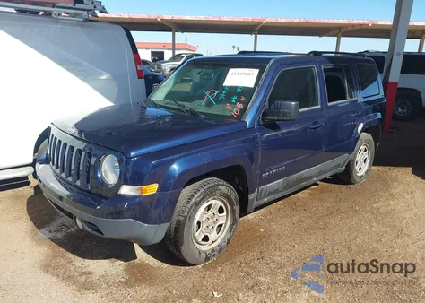 2015 Jeep Patriot Sport из США, поврежденный, VIN 1C4NJPBB1FD399741
